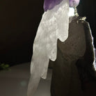 Large Hand - Carved Amethyst Parrot 8.6" Long on an Amethyst Cluster #3005 - AMPAM - 050 - Brazil GemsBrazil GemsLarge Hand - Carved Amethyst Parrot 8.6" Long on an Amethyst Cluster #3005 - AMPAM - 050Crystal Birds3005 - AMPAM - 050