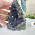 Large Hand - Carved Blue Onyx Owl 7" Long on an Amethyst Cluster #3005 - BXOAM - 047 - Brazil GemsBrazil GemsLarge Hand - Carved Blue Onyx Owl 7" Long on an Amethyst Cluster #3005 - BXOAM - 047Crystal Birds3005 - BXOAM - 047