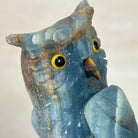 Large Hand - Carved Blue Onyx Owl 7" Long on an Amethyst Cluster #3005 - BXOAM - 047 - Brazil GemsBrazil GemsLarge Hand - Carved Blue Onyx Owl 7" Long on an Amethyst Cluster #3005 - BXOAM - 047Crystal Birds3005 - BXOAM - 047