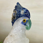 Large Hand - Carved Clear Quartz Cockatoo 10.3" Long on an Amethyst Cluster #3005 - CQCAM - 043 - Brazil GemsBrazil GemsLarge Hand - Carved Clear Quartz Cockatoo 10.3" Long on an Amethyst Cluster #3005 - CQCAM - 043Crystal Birds3005 - CQCAM - 043
