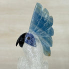 Large Hand - Carved Clear Quartz Cockatoo 9.7" Long on an Amethyst Cluster #3004 - CQCAM - 056 - Brazil GemsBrazil GemsLarge Hand - Carved Clear Quartz Cockatoo 9.7" Long on an Amethyst Cluster #3004 - CQCAM - 056Crystal Birds3004 - CQCAM - 056