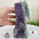 Large Hand - Carved Clear Quartz Cockatoo 9.7" Long on an Amethyst Cluster #3004 - CQCAM - 056 - Brazil GemsBrazil GemsLarge Hand - Carved Clear Quartz Cockatoo 9.7" Long on an Amethyst Cluster #3004 - CQCAM - 056Crystal Birds3004 - CQCAM - 056