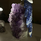Large Hand - Carved Howlite Cockatoo 10" Long on an Amethyst Cluster #3004 - HWCAM - 057 - Brazil GemsBrazil GemsLarge Hand - Carved Howlite Cockatoo 10" Long on an Amethyst Cluster #3004 - HWCAM - 057Crystal Birds3004 - HWCAM - 057