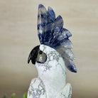 Large Hand - Carved Howlite Cockatoo 10" Long on an Amethyst Cluster #3004 - HWCAM - 057 - Brazil GemsBrazil GemsLarge Hand - Carved Howlite Cockatoo 10" Long on an Amethyst Cluster #3004 - HWCAM - 057Crystal Birds3004 - HWCAM - 057