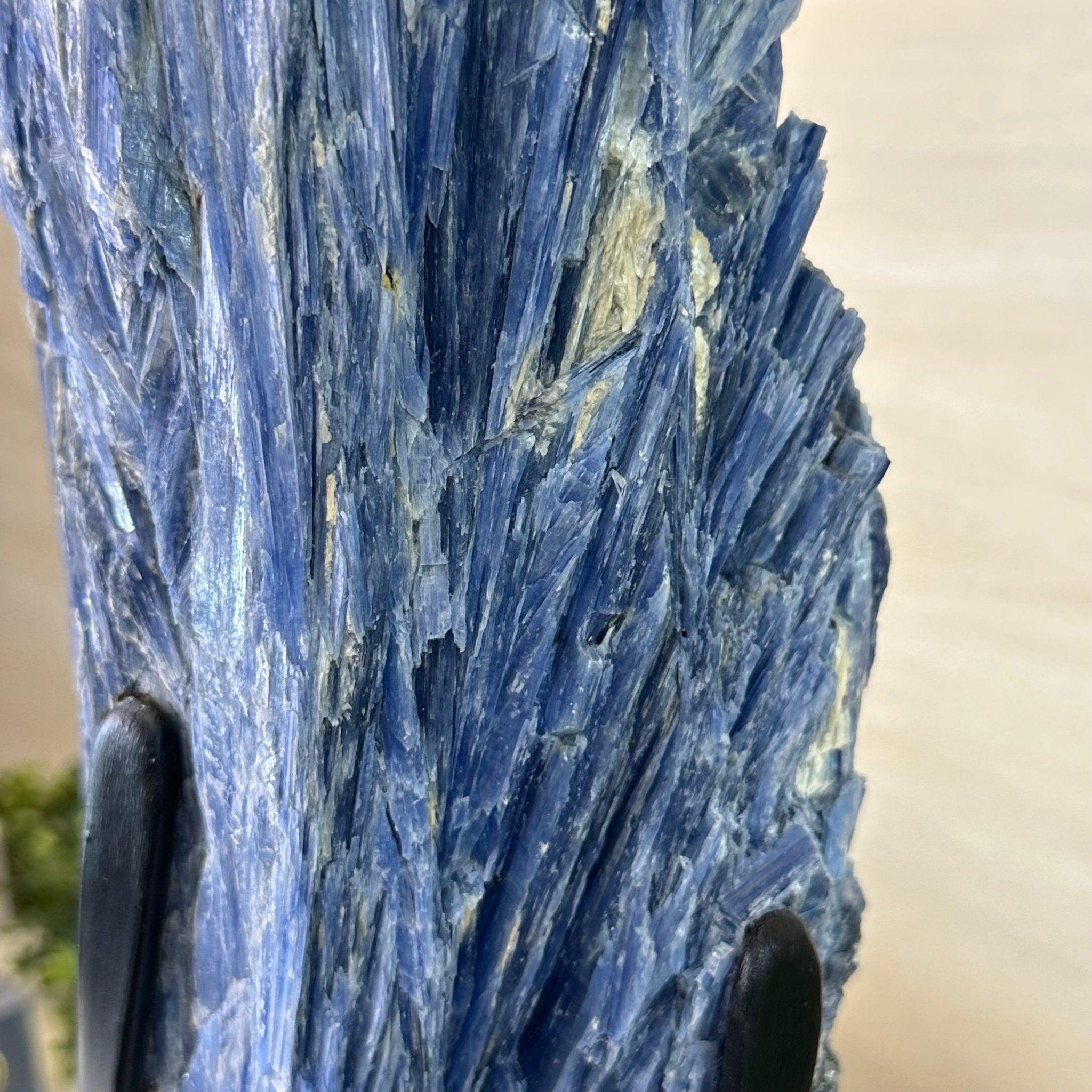 Large Kyanite Crystal on Rotating Stand, 45.6 lbs and 30.9" Tall #6011 - 0002 - Brazil GemsBrazil GemsLarge Kyanite Crystal on Rotating Stand, 45.6 lbs and 30.9" Tall #6011 - 0002Clusters on Rotating Bases6011 - 0002