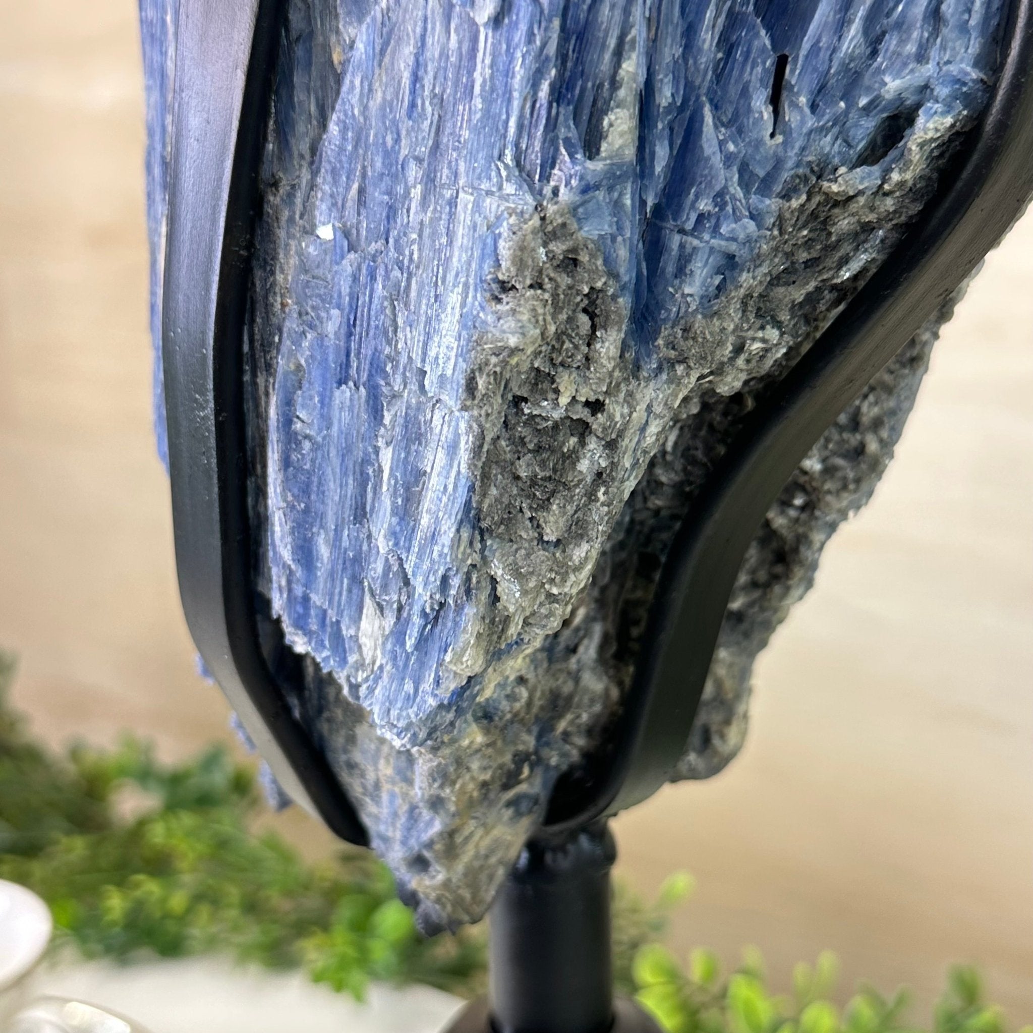 Large Kyanite Crystal on Rotating Stand, 45.6 lbs and 30.9" Tall #6011 - 0002 - Brazil GemsBrazil GemsLarge Kyanite Crystal on Rotating Stand, 45.6 lbs and 30.9" Tall #6011 - 0002Clusters on Rotating Bases6011 - 0002