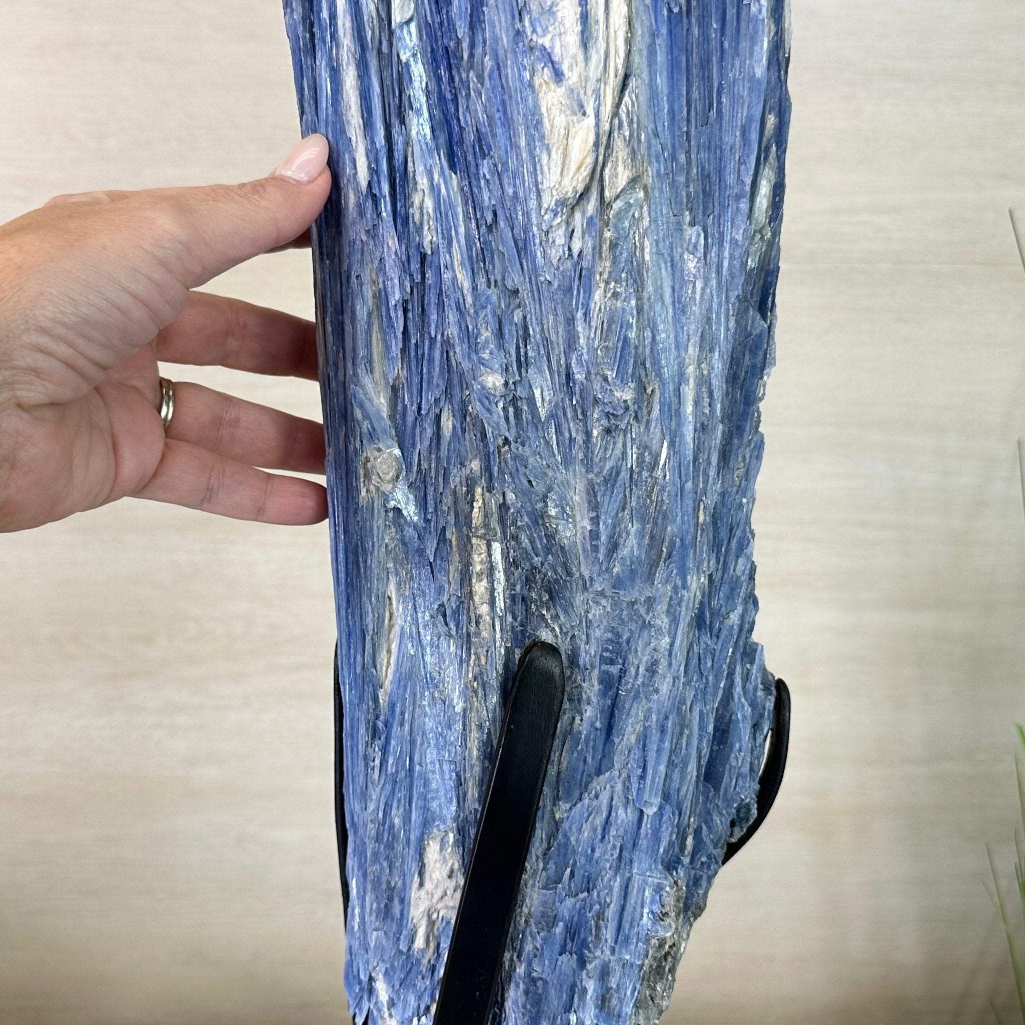 Large Kyanite Crystal on Rotating Stand, 45.6 lbs and 30.9" Tall #6011 - 0002 - Brazil GemsBrazil GemsLarge Kyanite Crystal on Rotating Stand, 45.6 lbs and 30.9" Tall #6011 - 0002Clusters on Rotating Bases6011 - 0002