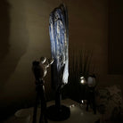 Large Kyanite Crystal on Rotating Stand, 45.6 lbs and 30.9" Tall #6011 - 0002 - Brazil GemsBrazil GemsLarge Kyanite Crystal on Rotating Stand, 45.6 lbs and 30.9" Tall #6011 - 0002Clusters on Rotating Bases6011 - 0002