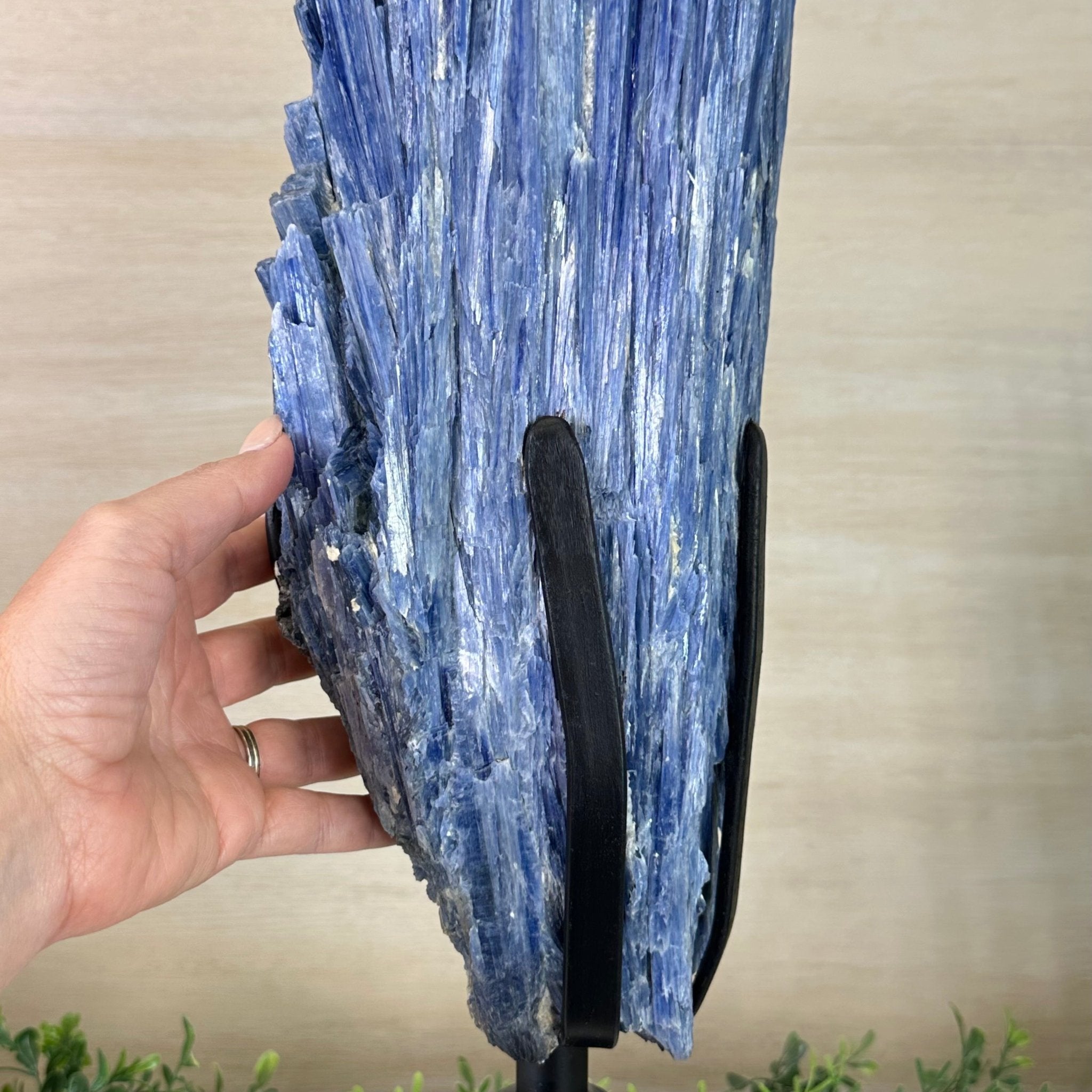 Large Kyanite Crystal on Rotating Stand, 45.6 lbs and 30.9" Tall #6011 - 0002 - Brazil GemsBrazil GemsLarge Kyanite Crystal on Rotating Stand, 45.6 lbs and 30.9" Tall #6011 - 0002Clusters on Rotating Bases6011 - 0002