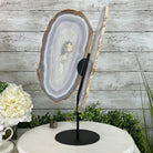 Large Natural Brazilian Agate "Butterfly Wings", Metal Stand, 16.5" Tall Model #5050NA-072 by Brazil Gems - Brazil GemsBrazil GemsLarge Natural Brazilian Agate "Butterfly Wings", Metal Stand, 16.5" Tall Model #5050NA-072 by Brazil GemsAgate Butterfly Wings5050NA-072