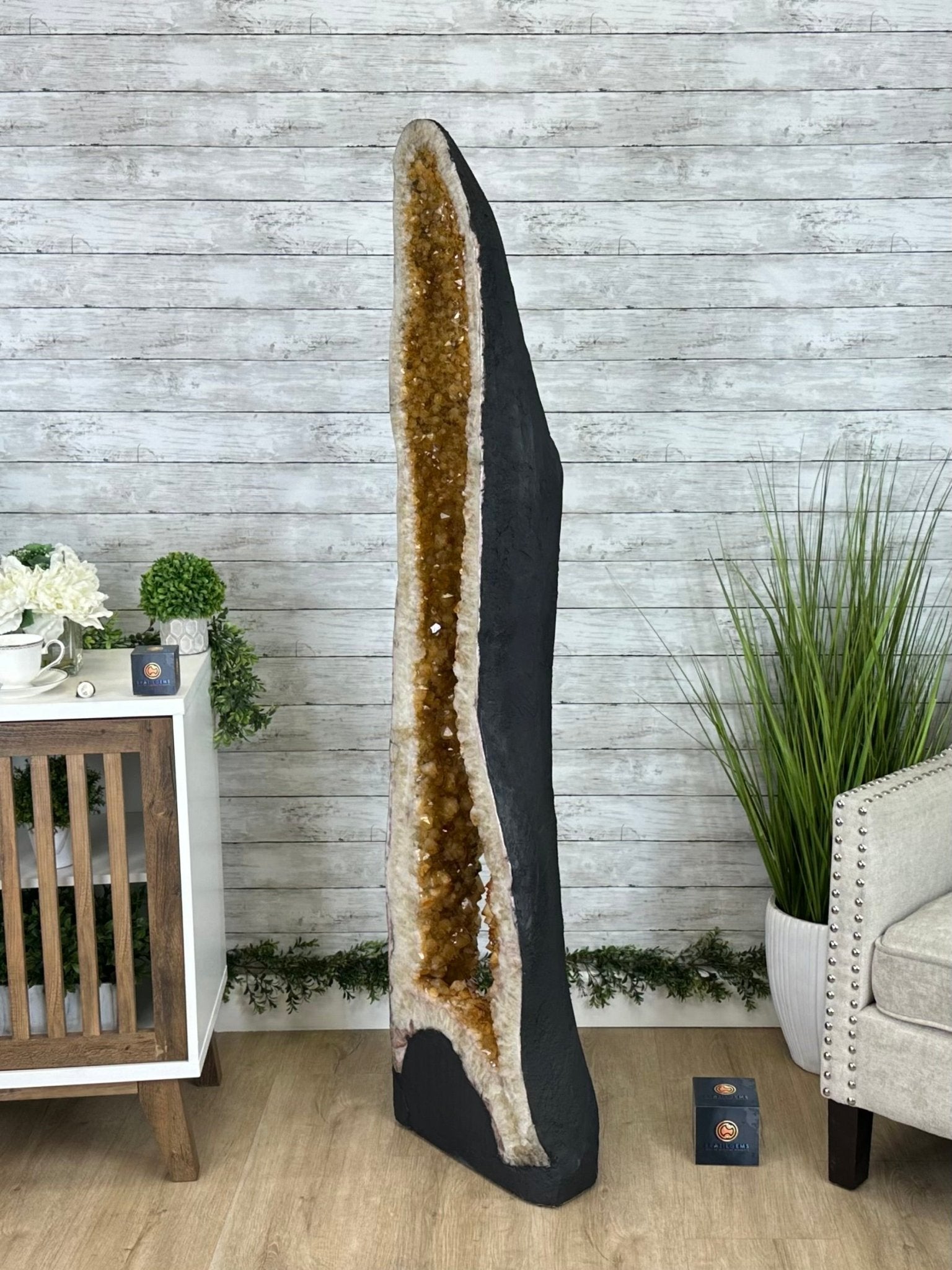 Large Open 2-Sided Brazilian Citrine Cathedral, 264.6 lbs & 64.3" tall #5608-0028 - Brazil GemsBrazil GemsLarge Open 2-Sided Brazilian Citrine Cathedral, 264.6 lbs & 64.3" tall #5608-0028Open 2-Sided Cathedrals5608-0028