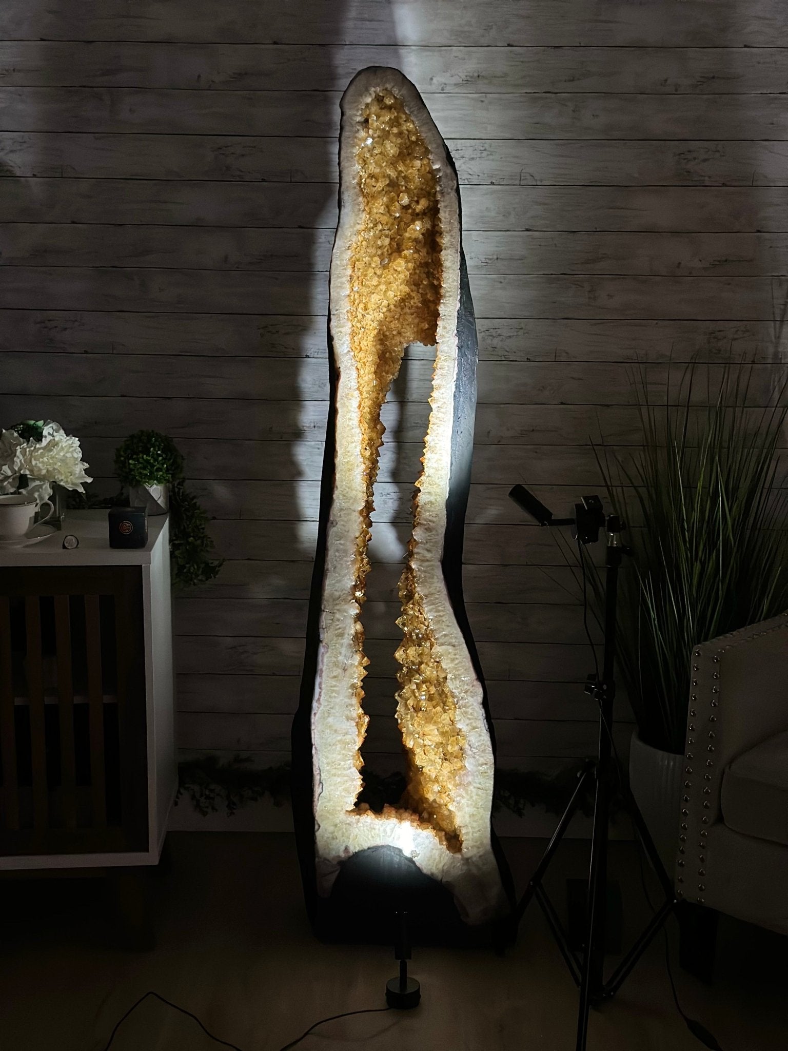 Large Open 2-Sided Brazilian Citrine Cathedral, 264.6 lbs & 64.3" tall #5608-0028 - Brazil GemsBrazil GemsLarge Open 2-Sided Brazilian Citrine Cathedral, 264.6 lbs & 64.3" tall #5608-0028Open 2-Sided Cathedrals5608-0028