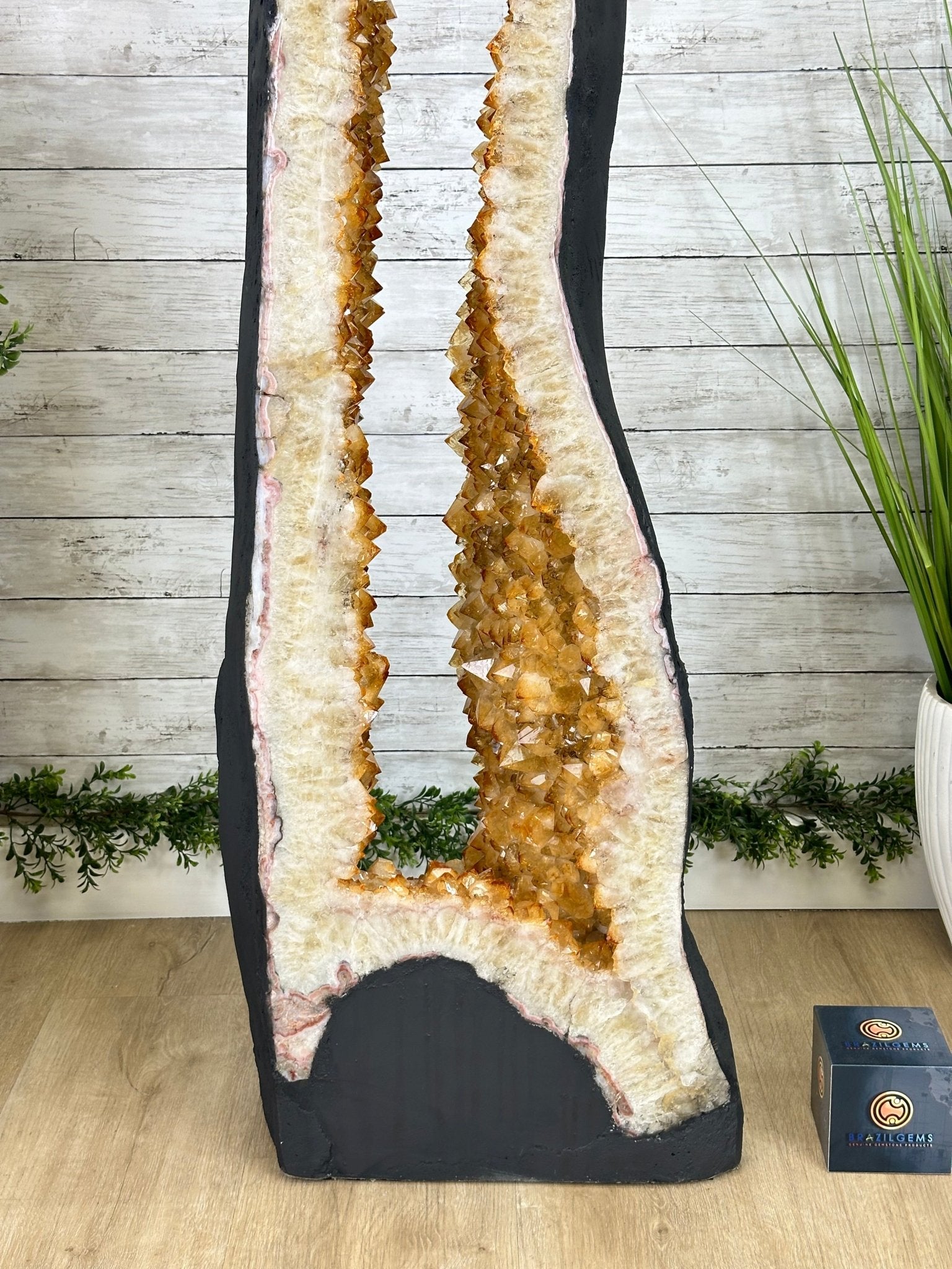 Large Open 2-Sided Brazilian Citrine Cathedral, 264.6 lbs & 64.3" tall #5608-0028 - Brazil GemsBrazil GemsLarge Open 2-Sided Brazilian Citrine Cathedral, 264.6 lbs & 64.3" tall #5608-0028Open 2-Sided Cathedrals5608-0028