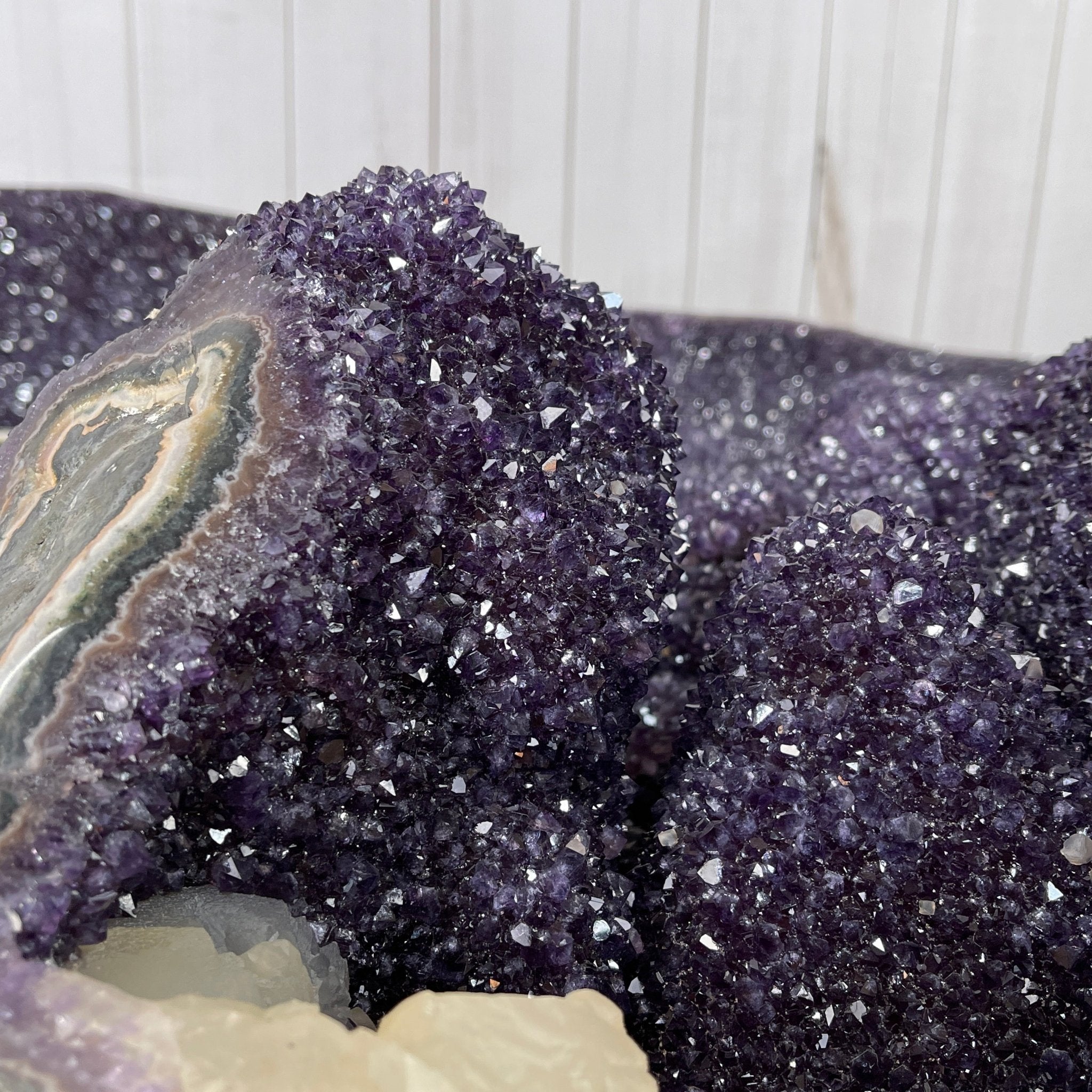 Large Special Amethyst Dining/Conference Table Super Quality, 814 lbs & 31.6" tall #1388-0001 by Brazil Gems - Brazil GemsBrazil GemsLarge Special Amethyst Dining/Conference Table Super Quality, 814 lbs & 31.6" tall #1388-0001 by Brazil GemsTables: Dining1388-0001
