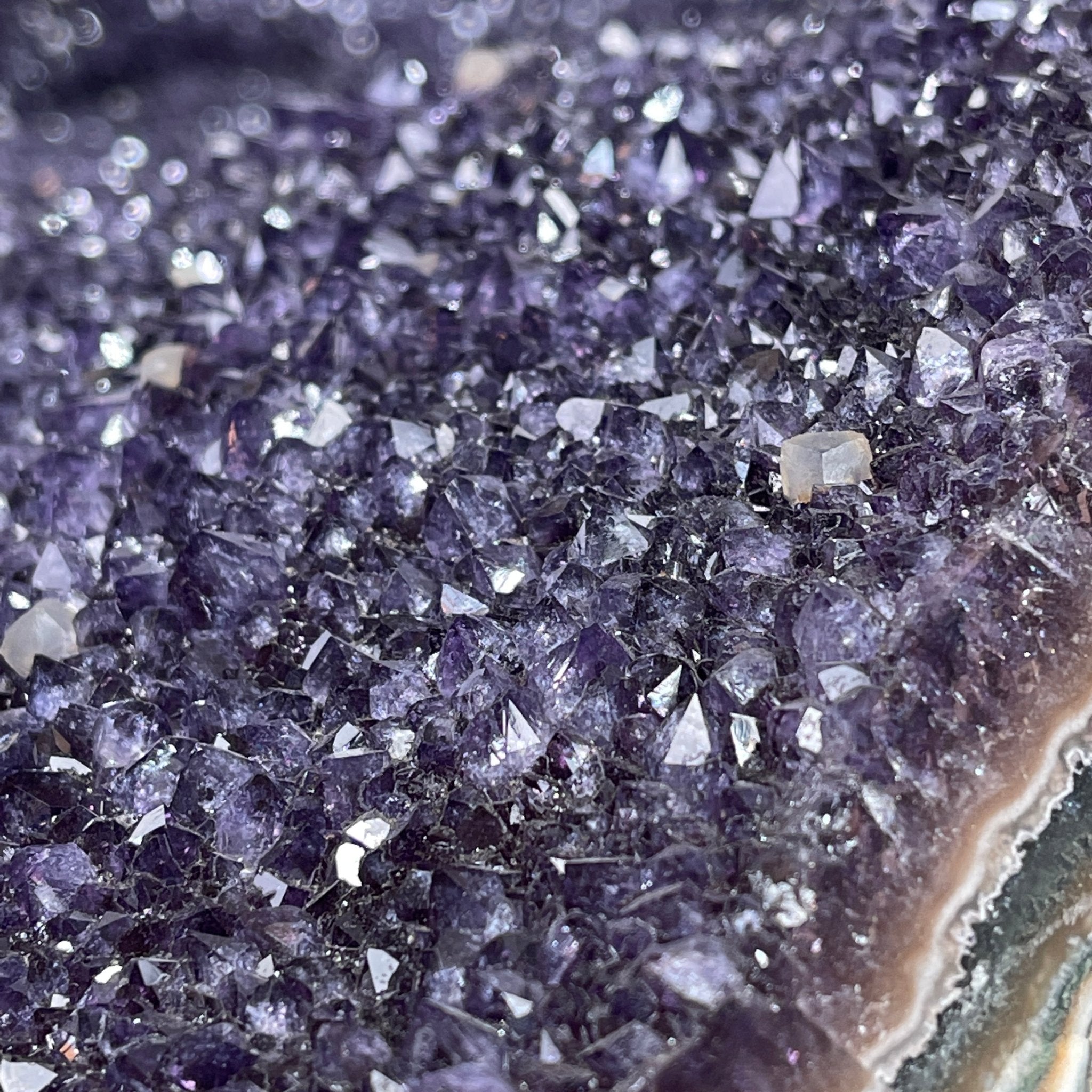 Large Special Amethyst Dining/Conference Table Super Quality, 814 lbs & 31.6" tall #1388-0001 by Brazil Gems - Brazil GemsBrazil GemsLarge Special Amethyst Dining/Conference Table Super Quality, 814 lbs & 31.6" tall #1388-0001 by Brazil GemsTables: Dining1388-0001