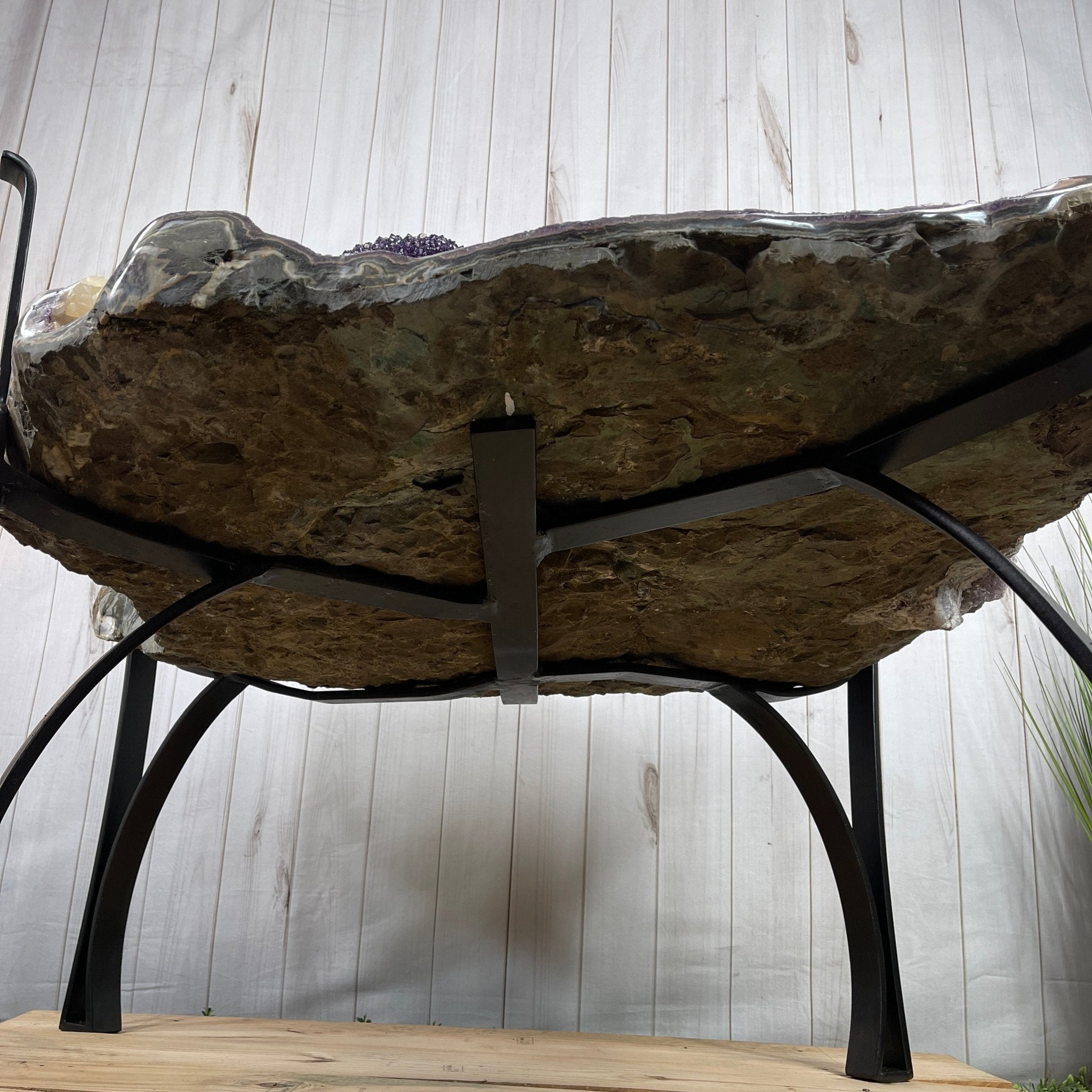 Large Special Amethyst Dining/Conference Table Super Quality, 814 lbs & 31.6" tall #1388-0001 by Brazil Gems - Brazil GemsBrazil GemsLarge Special Amethyst Dining/Conference Table Super Quality, 814 lbs & 31.6" tall #1388-0001 by Brazil GemsTables: Dining1388-0001