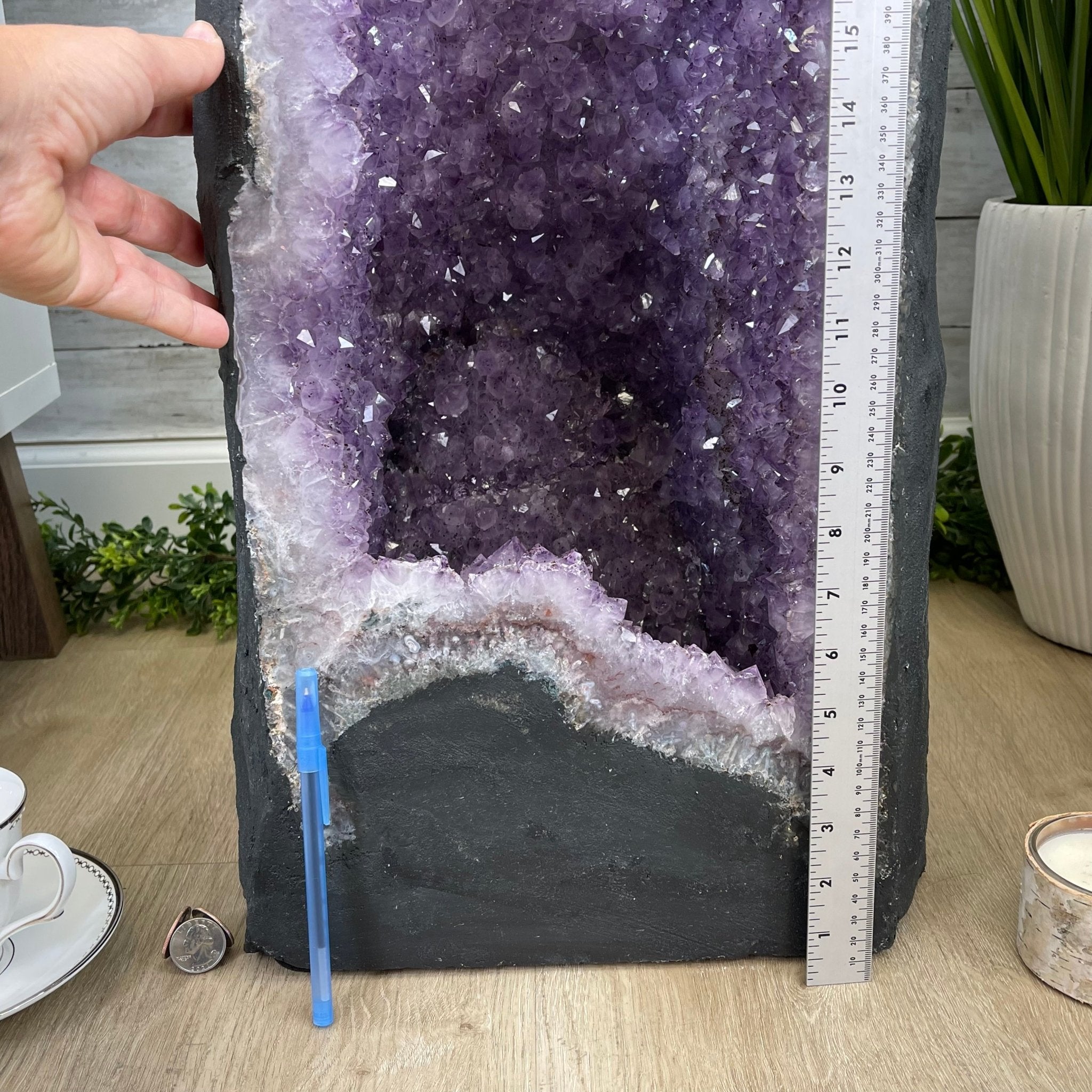 Large Standard Plus Quality Brazilian Amethyst Cathedral, 204 lbs & 39.9" Tall #5601-1180 by Brazil Gems - Brazil GemsBrazil GemsLarge Standard Plus Quality Brazilian Amethyst Cathedral, 204 lbs & 39.9" Tall #5601-1180 by Brazil GemsCathedrals5601-1180