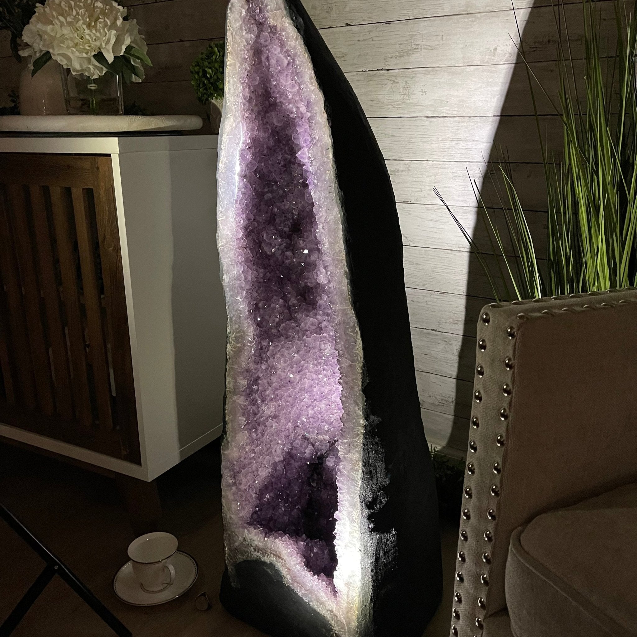 Large Standard Plus Quality Brazilian Amethyst Cathedral, 204 lbs & 39.9" Tall #5601-1180 by Brazil Gems - Brazil GemsBrazil GemsLarge Standard Plus Quality Brazilian Amethyst Cathedral, 204 lbs & 39.9" Tall #5601-1180 by Brazil GemsCathedrals5601-1180