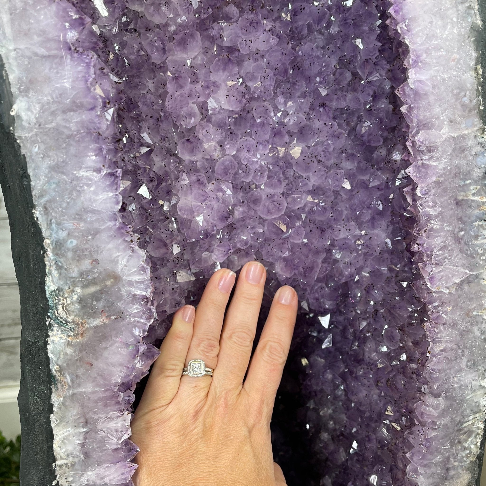 Large Standard Plus Quality Brazilian Amethyst Cathedral, 204 lbs & 39.9" Tall #5601-1180 by Brazil Gems - Brazil GemsBrazil GemsLarge Standard Plus Quality Brazilian Amethyst Cathedral, 204 lbs & 39.9" Tall #5601-1180 by Brazil GemsCathedrals5601-1180