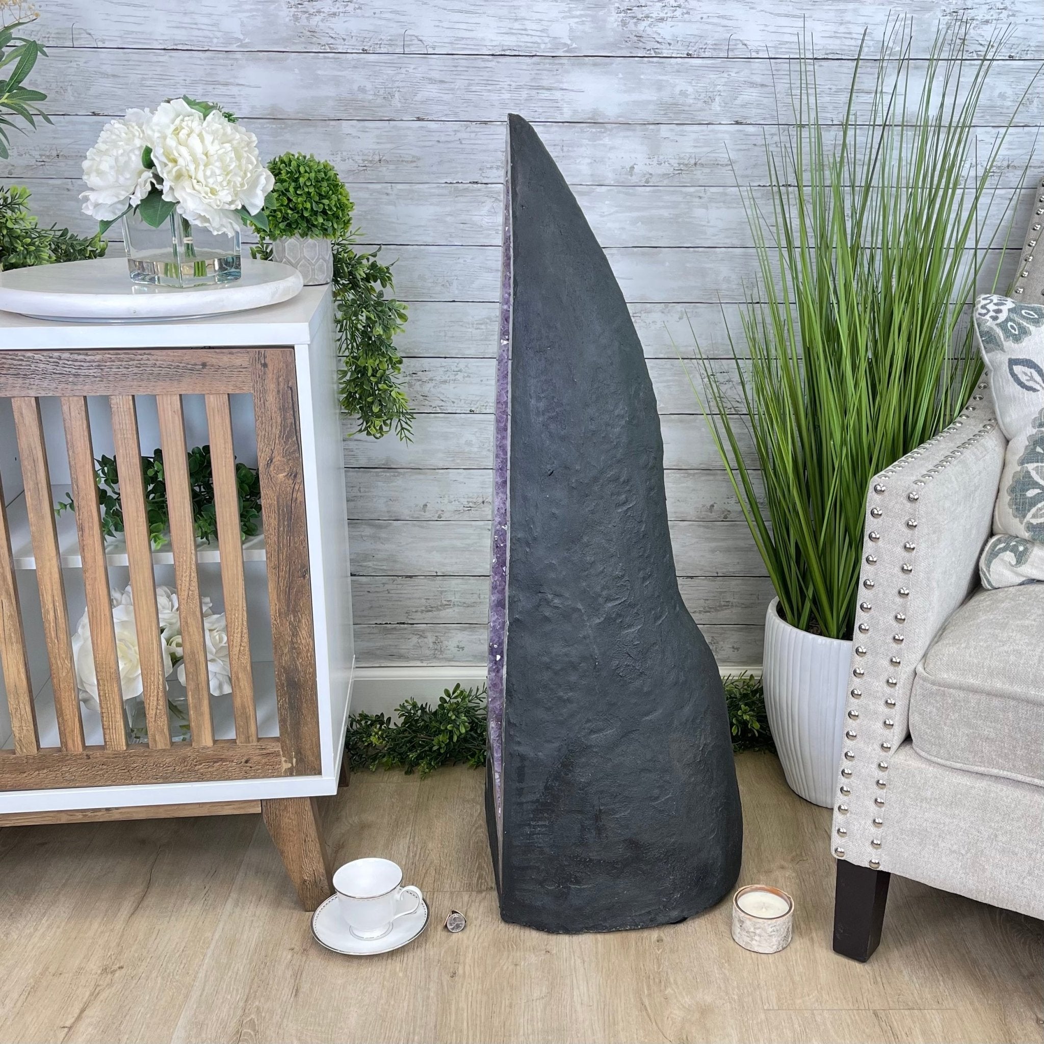 Large Standard Plus Quality Brazilian Amethyst Cathedral, 204 lbs & 39.9" Tall #5601-1180 by Brazil Gems - Brazil GemsBrazil GemsLarge Standard Plus Quality Brazilian Amethyst Cathedral, 204 lbs & 39.9" Tall #5601-1180 by Brazil GemsCathedrals5601-1180