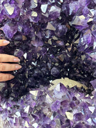 Large Super Quality Amethyst Cluster on Metal Stand, 227.1 lbs & 56.4" Tall #5491 - 0024 - Brazil GemsBrazil GemsLarge Super Quality Amethyst Cluster on Metal Stand, 227.1 lbs & 56.4" Tall #5491 - 0024Clusters on Fixed Bases5491 - 0024