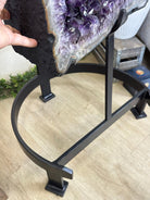 Large Super Quality Amethyst Cluster on Metal Stand, 227.1 lbs & 56.4" Tall #5491 - 0024 - Brazil GemsBrazil GemsLarge Super Quality Amethyst Cluster on Metal Stand, 227.1 lbs & 56.4" Tall #5491 - 0024Clusters on Fixed Bases5491 - 0024