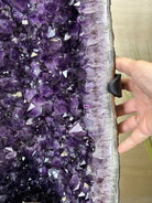 Large Super Quality Amethyst Cluster on Metal Stand, 227.1 lbs & 56.4" Tall #5491 - 0024 - Brazil GemsBrazil GemsLarge Super Quality Amethyst Cluster on Metal Stand, 227.1 lbs & 56.4" Tall #5491 - 0024Clusters on Fixed Bases5491 - 0024