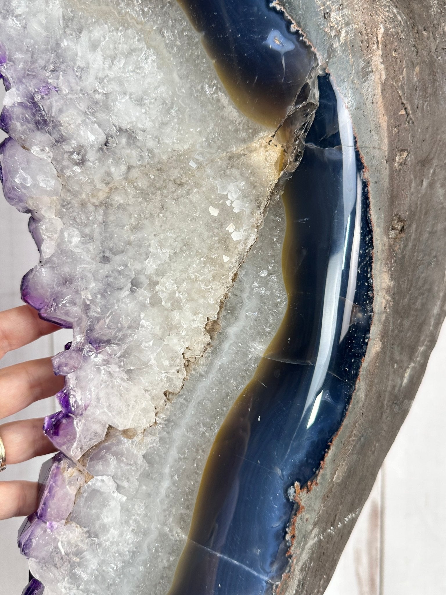 Large Super Quality Amethyst Portal, Rotating Stand, 381 lbs & 83" Tall #5604-0131 - Brazil GemsBrazil GemsLarge Super Quality Amethyst Portal, Rotating Stand, 381 lbs & 83" Tall #5604-0131Portals on Rotating Bases5604-0131