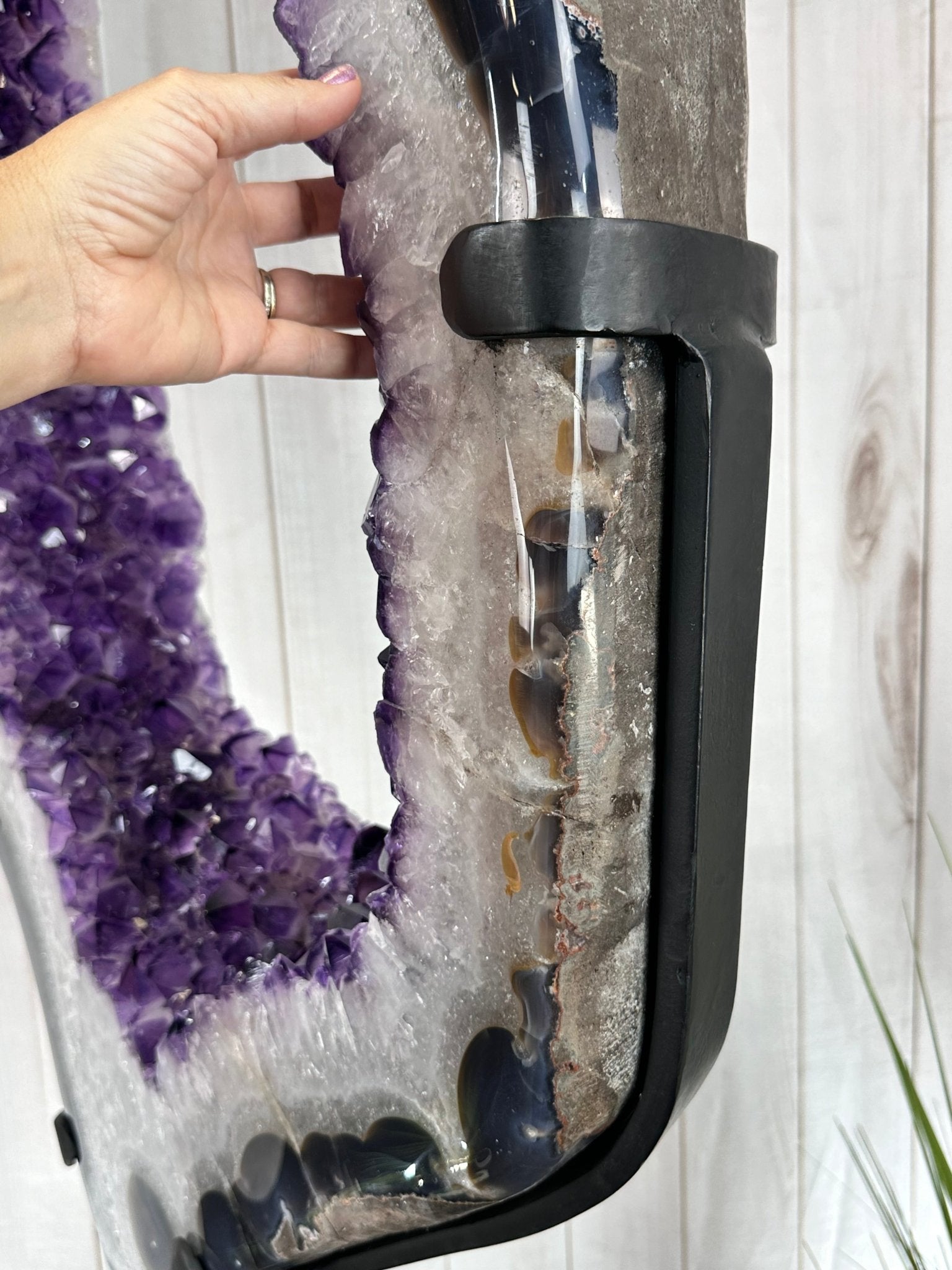 Large Super Quality Amethyst Portal, Rotating Stand, 381 lbs & 83" Tall #5604-0131 - Brazil GemsBrazil GemsLarge Super Quality Amethyst Portal, Rotating Stand, 381 lbs & 83" Tall #5604-0131Portals on Rotating Bases5604-0131