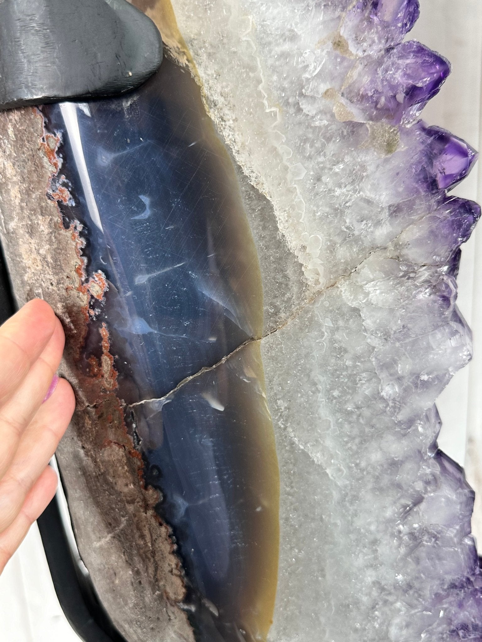 Large Super Quality Amethyst Portal, Rotating Stand, 381 lbs & 83" Tall #5604-0131 - Brazil GemsBrazil GemsLarge Super Quality Amethyst Portal, Rotating Stand, 381 lbs & 83" Tall #5604-0131Portals on Rotating Bases5604-0131