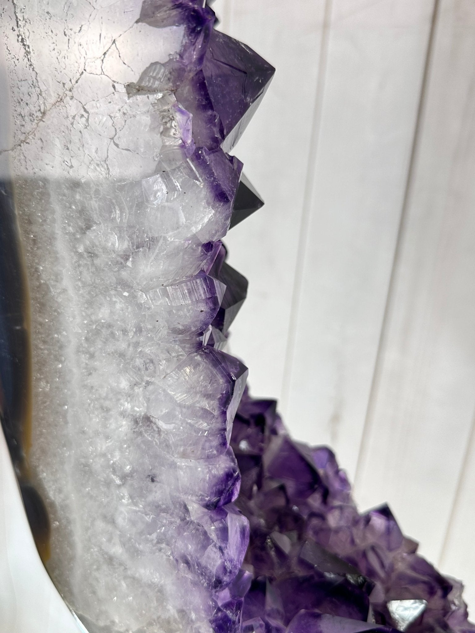 Large Super Quality Amethyst Portal, Rotating Stand, 381 lbs & 83" Tall #5604-0131 - Brazil GemsBrazil GemsLarge Super Quality Amethyst Portal, Rotating Stand, 381 lbs & 83" Tall #5604-0131Portals on Rotating Bases5604-0131