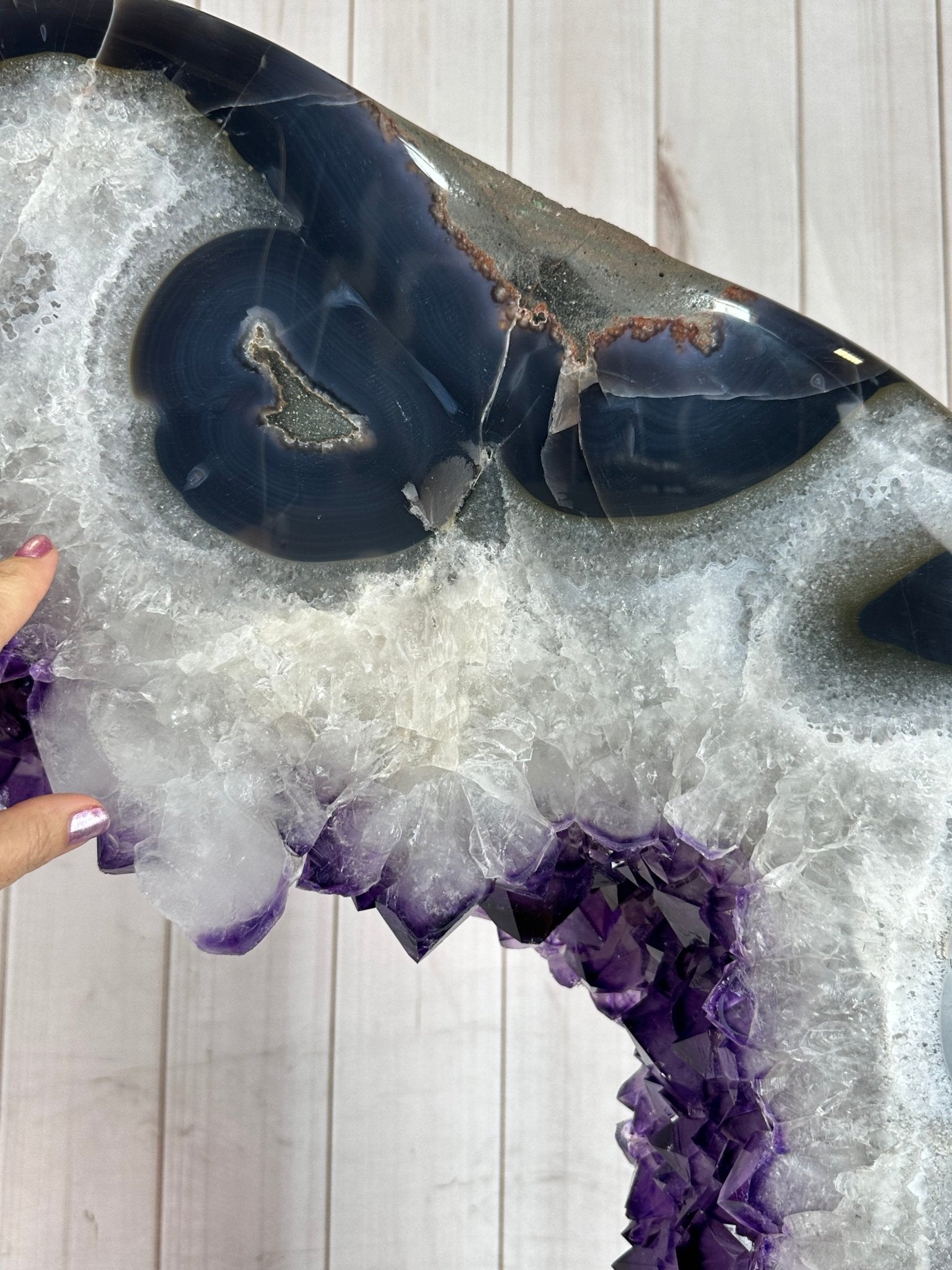Large Super Quality Amethyst Portal, Rotating Stand, 381 lbs & 83" Tall #5604-0131 - Brazil GemsBrazil GemsLarge Super Quality Amethyst Portal, Rotating Stand, 381 lbs & 83" Tall #5604-0131Portals on Rotating Bases5604-0131