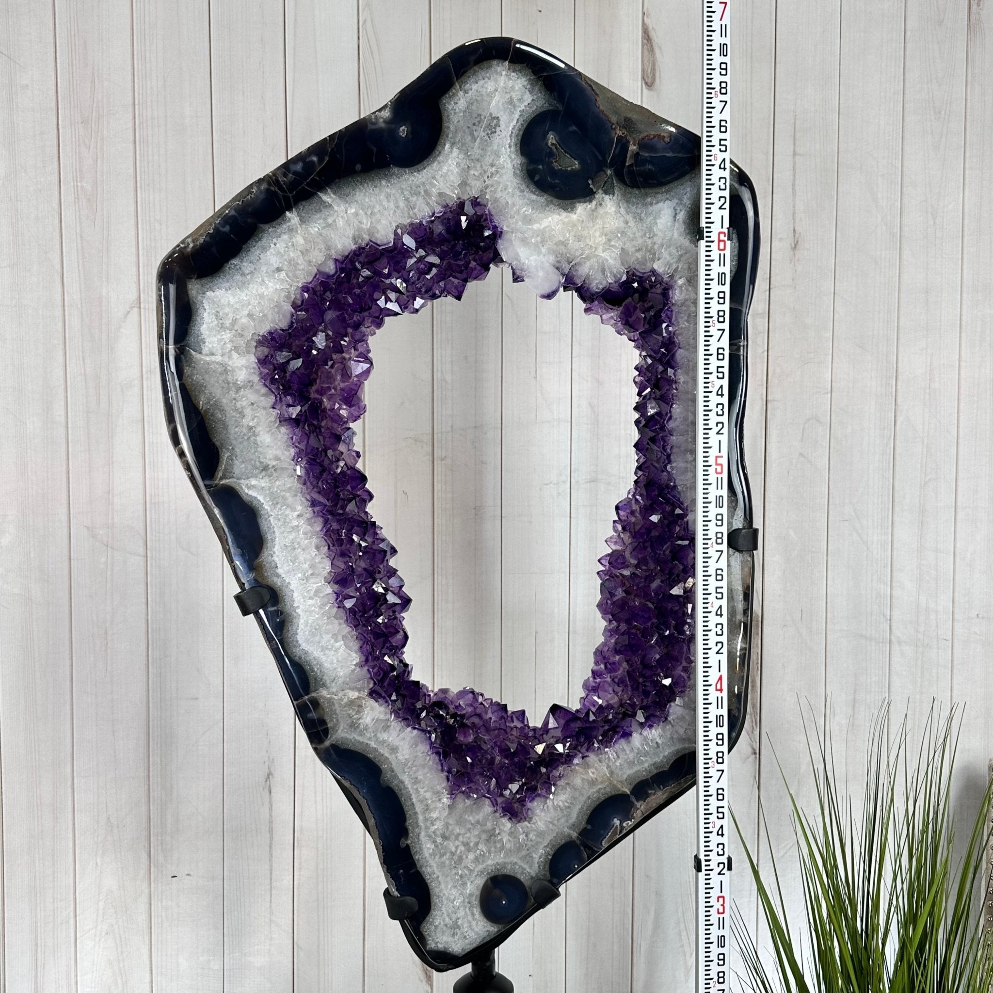 Large Super Quality Amethyst Portal, Rotating Stand, 381 lbs & 83" Tall #5604-0131 - Brazil GemsBrazil GemsLarge Super Quality Amethyst Portal, Rotating Stand, 381 lbs & 83" Tall #5604-0131Portals on Rotating Bases5604-0131