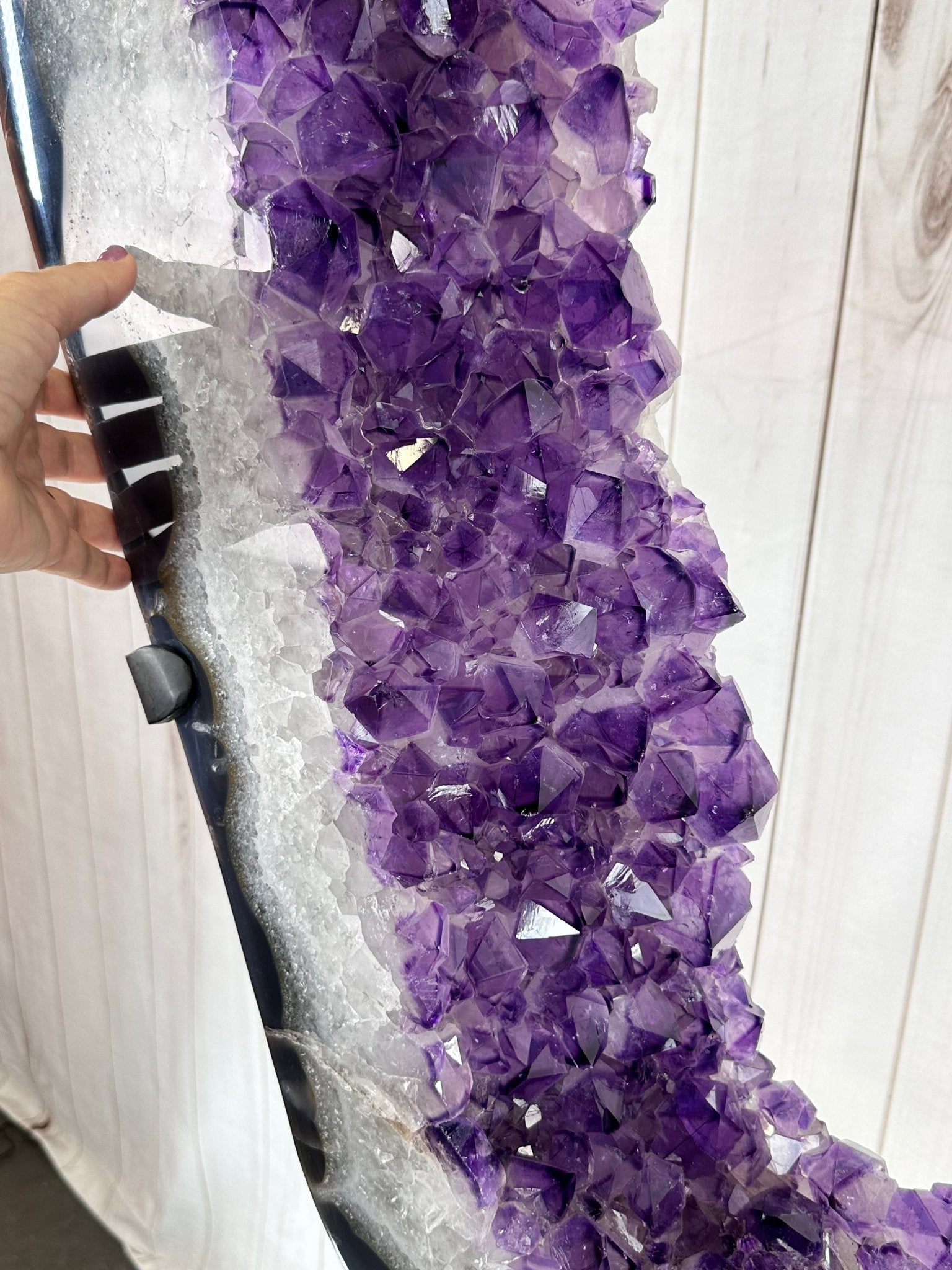 Large Super Quality Amethyst Portal, Rotating Stand, 381 lbs & 83" Tall #5604-0131 - Brazil GemsBrazil GemsLarge Super Quality Amethyst Portal, Rotating Stand, 381 lbs & 83" Tall #5604-0131Portals on Rotating Bases5604-0131