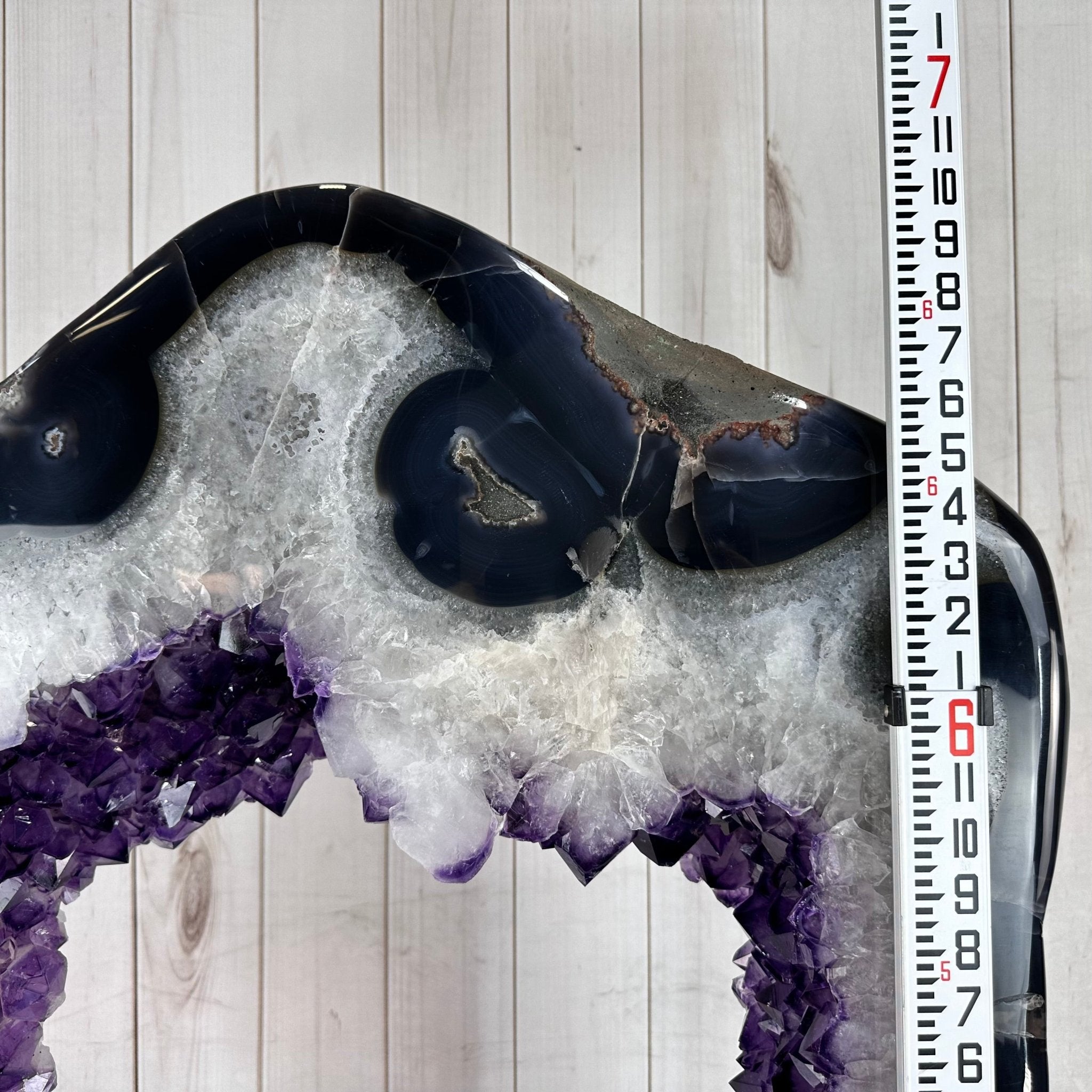 Large Super Quality Amethyst Portal, Rotating Stand, 381 lbs & 83" Tall #5604-0131 - Brazil GemsBrazil GemsLarge Super Quality Amethyst Portal, Rotating Stand, 381 lbs & 83" Tall #5604-0131Portals on Rotating Bases5604-0131