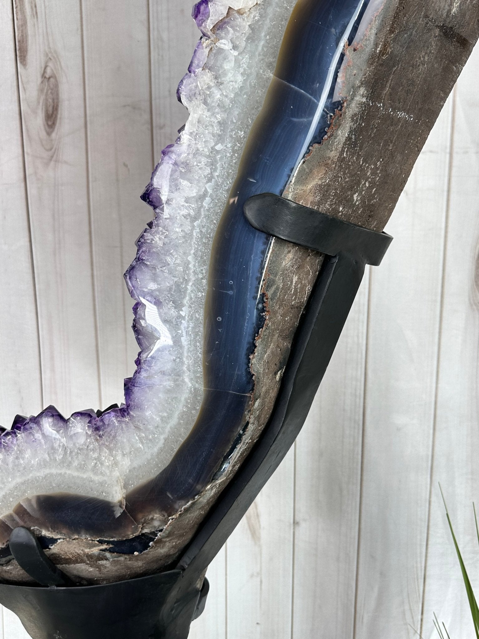 Large Super Quality Amethyst Portal, Rotating Stand, 381 lbs & 83" Tall #5604-0131 - Brazil GemsBrazil GemsLarge Super Quality Amethyst Portal, Rotating Stand, 381 lbs & 83" Tall #5604-0131Portals on Rotating Bases5604-0131