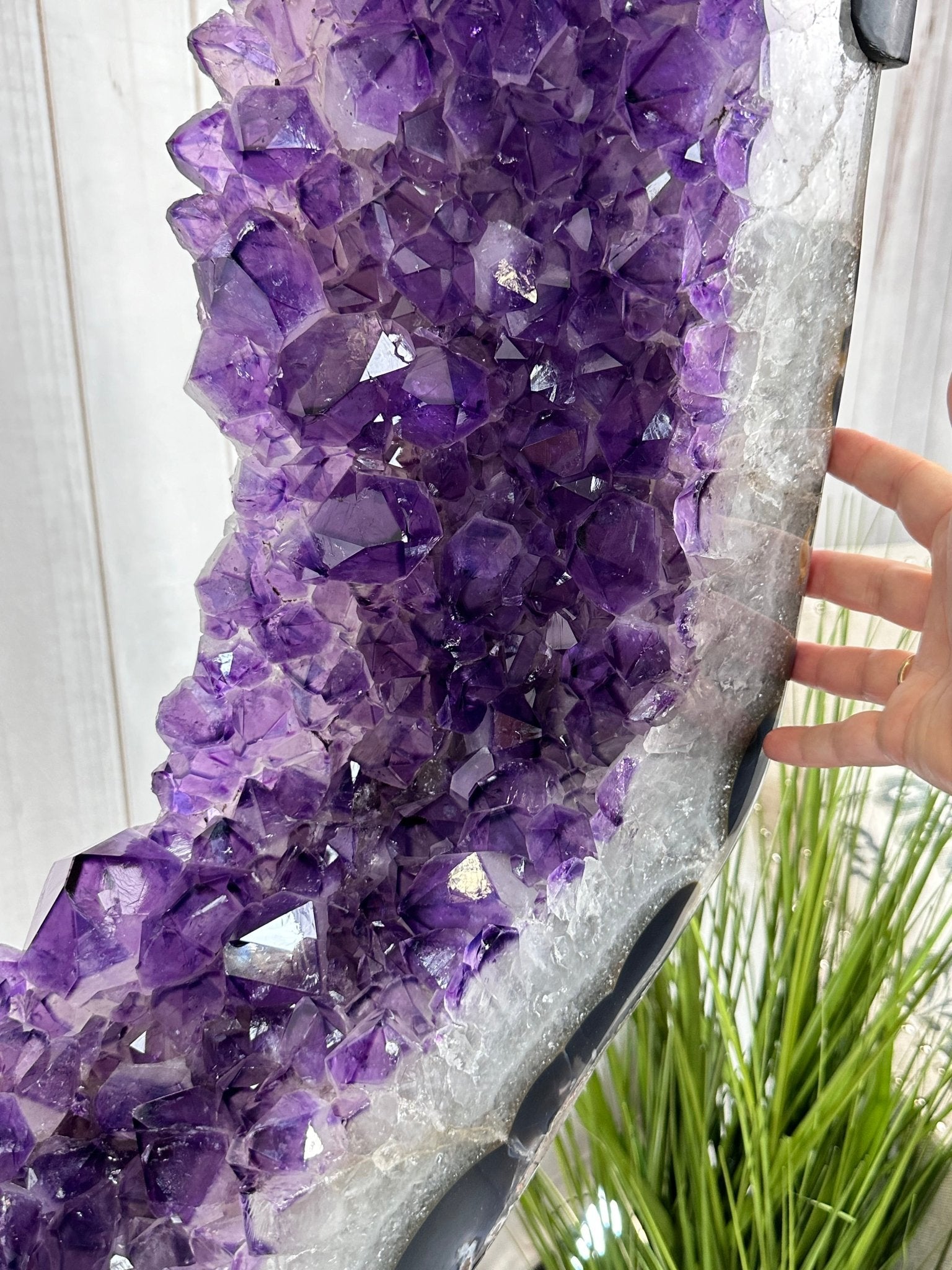 Large Super Quality Amethyst Portal, Rotating Stand, 381 lbs & 83" Tall #5604-0131 - Brazil GemsBrazil GemsLarge Super Quality Amethyst Portal, Rotating Stand, 381 lbs & 83" Tall #5604-0131Portals on Rotating Bases5604-0131