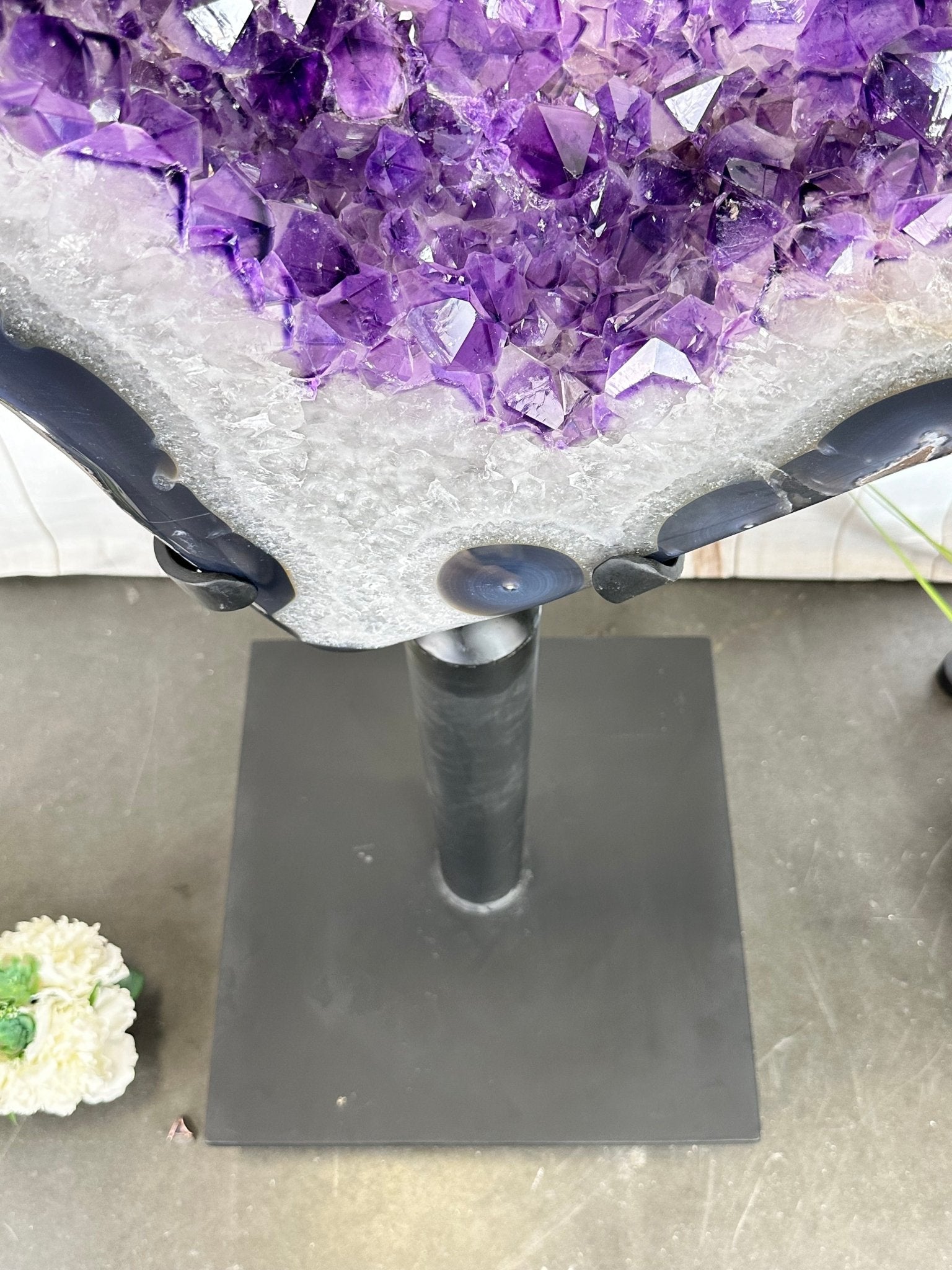 Large Super Quality Amethyst Portal, Rotating Stand, 381 lbs & 83" Tall #5604-0131 - Brazil GemsBrazil GemsLarge Super Quality Amethyst Portal, Rotating Stand, 381 lbs & 83" Tall #5604-0131Portals on Rotating Bases5604-0131