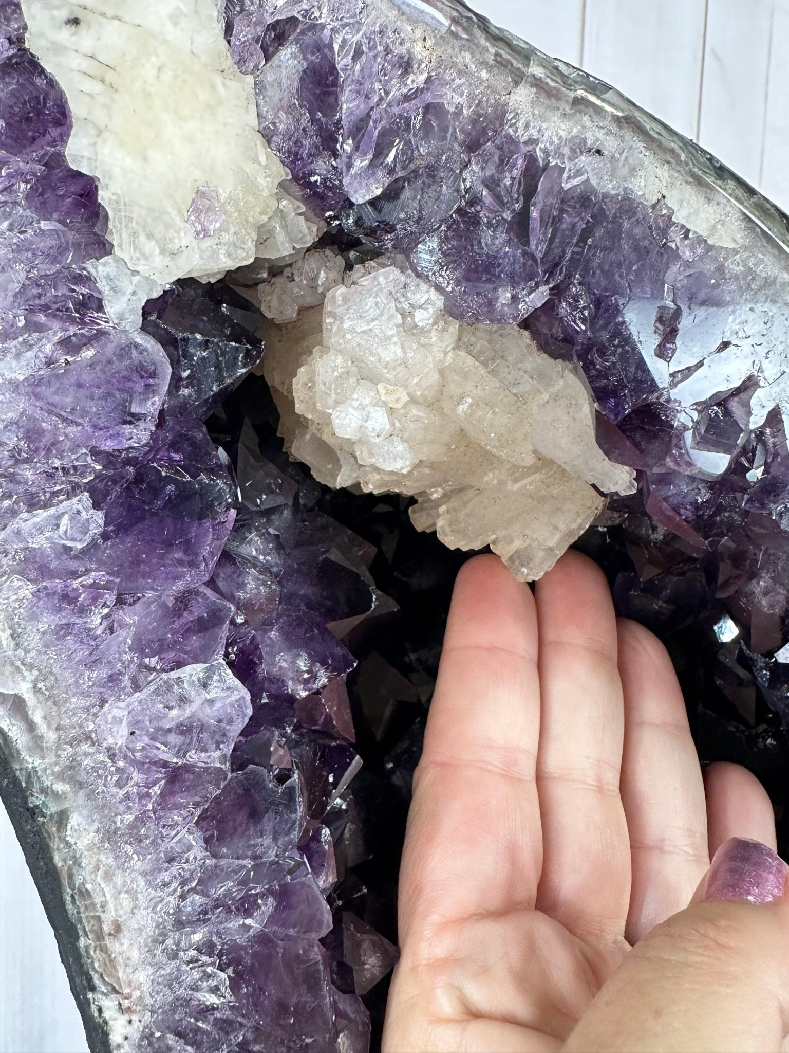 Large Super Quality Amethyst Wings on a Metal Stand, 337 lbs, 63" Tall #5493-0038 - Brazil GemsBrazil GemsLarge Super Quality Amethyst Wings on a Metal Stand, 337 lbs, 63" Tall #5493-0038Amethyst Butterfly Wings5493-0038