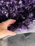 Large Super Quality Amethyst Wings on a Metal Stand, 337 lbs, 63" Tall #5493-0038 - Brazil GemsBrazil GemsLarge Super Quality Amethyst Wings on a Metal Stand, 337 lbs, 63" Tall #5493-0038Amethyst Butterfly Wings5493-0038