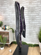 Large Super Quality Amethyst Wings on a Metal Stand, 503 lbs, 71" Tall #5493-0046 - Brazil GemsBrazil GemsLarge Super Quality Amethyst Wings on a Metal Stand, 503 lbs, 71" Tall #5493-0046Amethyst Butterfly Wings5493-0046