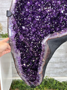 Large Super Quality Amethyst Wings on a Metal Stand, 503 lbs, 71" Tall #5493-0046 - Brazil GemsBrazil GemsLarge Super Quality Amethyst Wings on a Metal Stand, 503 lbs, 71" Tall #5493-0046Amethyst Butterfly Wings5493-0046