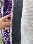 Large Super Quality Amethyst Wings on a Metal Stand, 503 lbs, 71" Tall #5493-0046 - Brazil GemsBrazil GemsLarge Super Quality Amethyst Wings on a Metal Stand, 503 lbs, 71" Tall #5493-0046Amethyst Butterfly Wings5493-0046