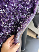 Large Super Quality Amethyst Wings on a Metal Stand, 503 lbs, 71" Tall #5493-0046 - Brazil GemsBrazil GemsLarge Super Quality Amethyst Wings on a Metal Stand, 503 lbs, 71" Tall #5493-0046Amethyst Butterfly Wings5493-0046