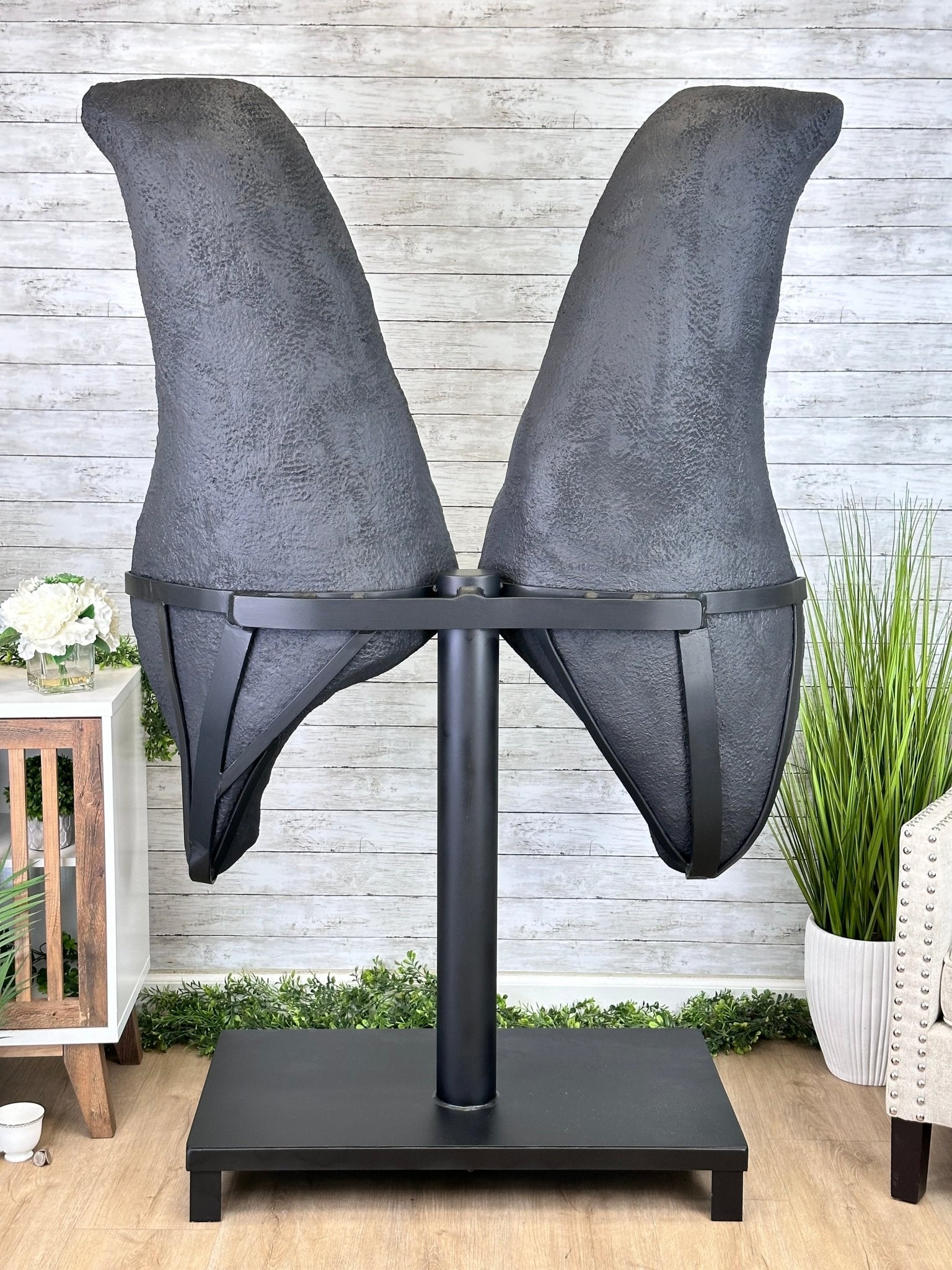 Large Super Quality Amethyst Wings on a Metal Stand, 503 lbs, 71" Tall #5493-0046 - Brazil GemsBrazil GemsLarge Super Quality Amethyst Wings on a Metal Stand, 503 lbs, 71" Tall #5493-0046Amethyst Butterfly Wings5493-0046