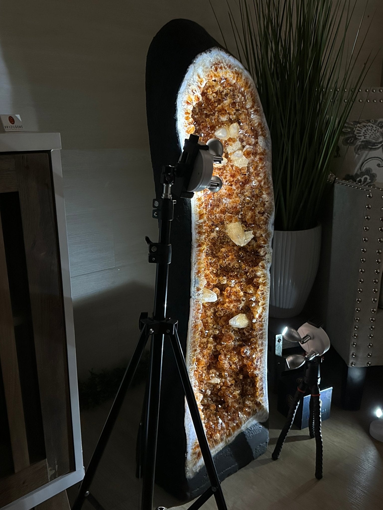 Large Super Quality Citrine Cathedral, 149.9 lbs & 39.6" Tall #5603 - 0407 - Brazil GemsBrazil GemsLarge Super Quality Citrine Cathedral, 149.9 lbs & 39.6" Tall #5603 - 0407Cathedrals5603 - 0407