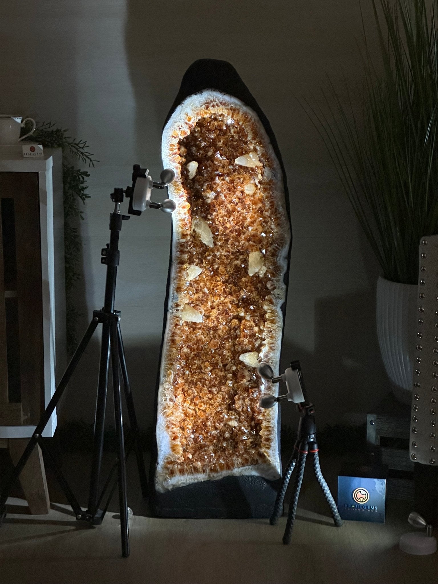 Large Super Quality Citrine Cathedral, 149.9 lbs & 39.6" Tall #5603 - 0407 - Brazil GemsBrazil GemsLarge Super Quality Citrine Cathedral, 149.9 lbs & 39.6" Tall #5603 - 0407Cathedrals5603 - 0407