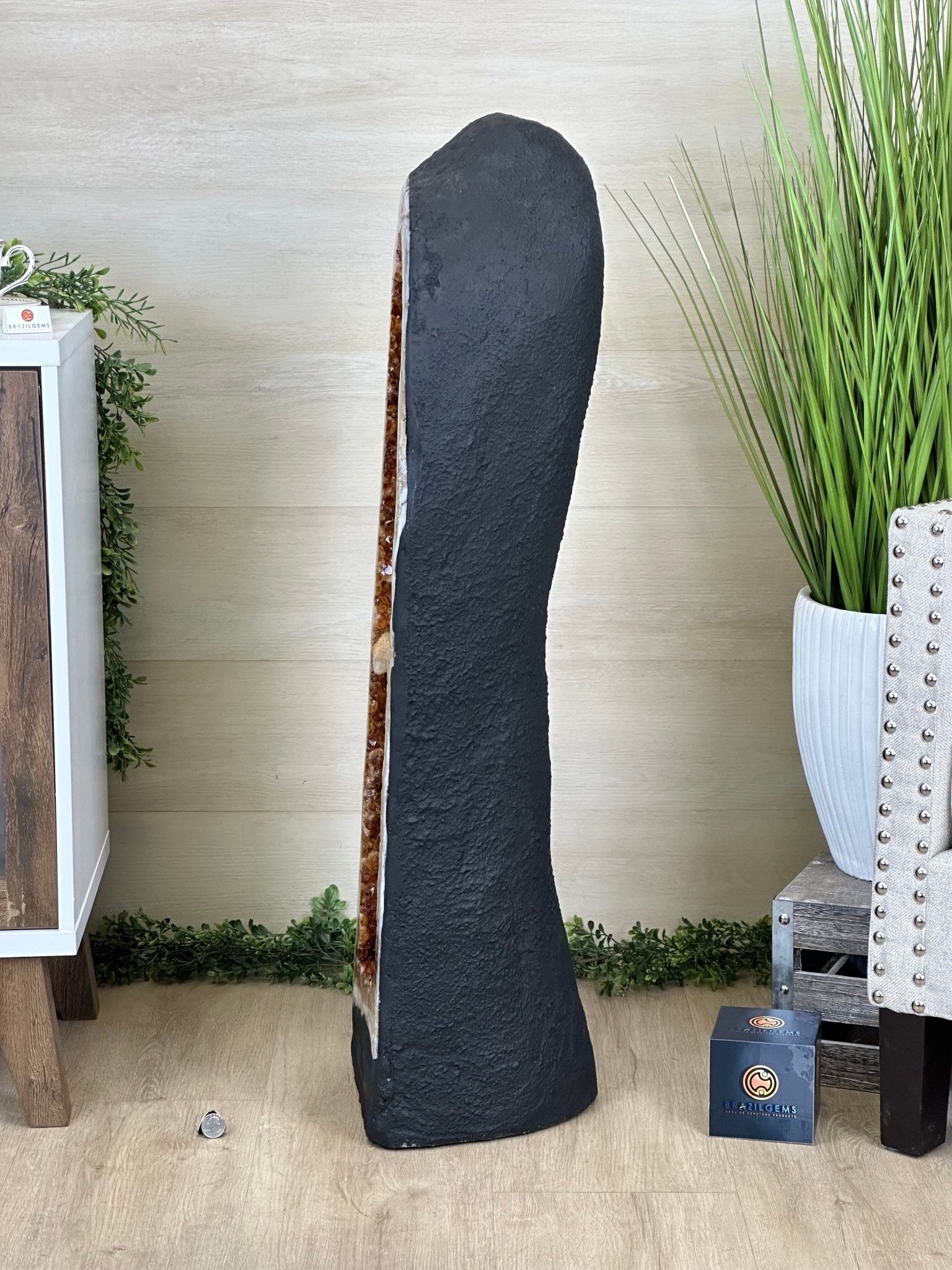Large Super Quality Citrine Cathedral, 149.9 lbs & 39.6" Tall #5603 - 0407 - Brazil GemsBrazil GemsLarge Super Quality Citrine Cathedral, 149.9 lbs & 39.6" Tall #5603 - 0407Cathedrals5603 - 0407