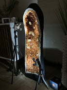 Large Super Quality Citrine Cathedral, 149.9 lbs & 39.6" Tall #5603 - 0407 - Brazil GemsBrazil GemsLarge Super Quality Citrine Cathedral, 149.9 lbs & 39.6" Tall #5603 - 0407Cathedrals5603 - 0407