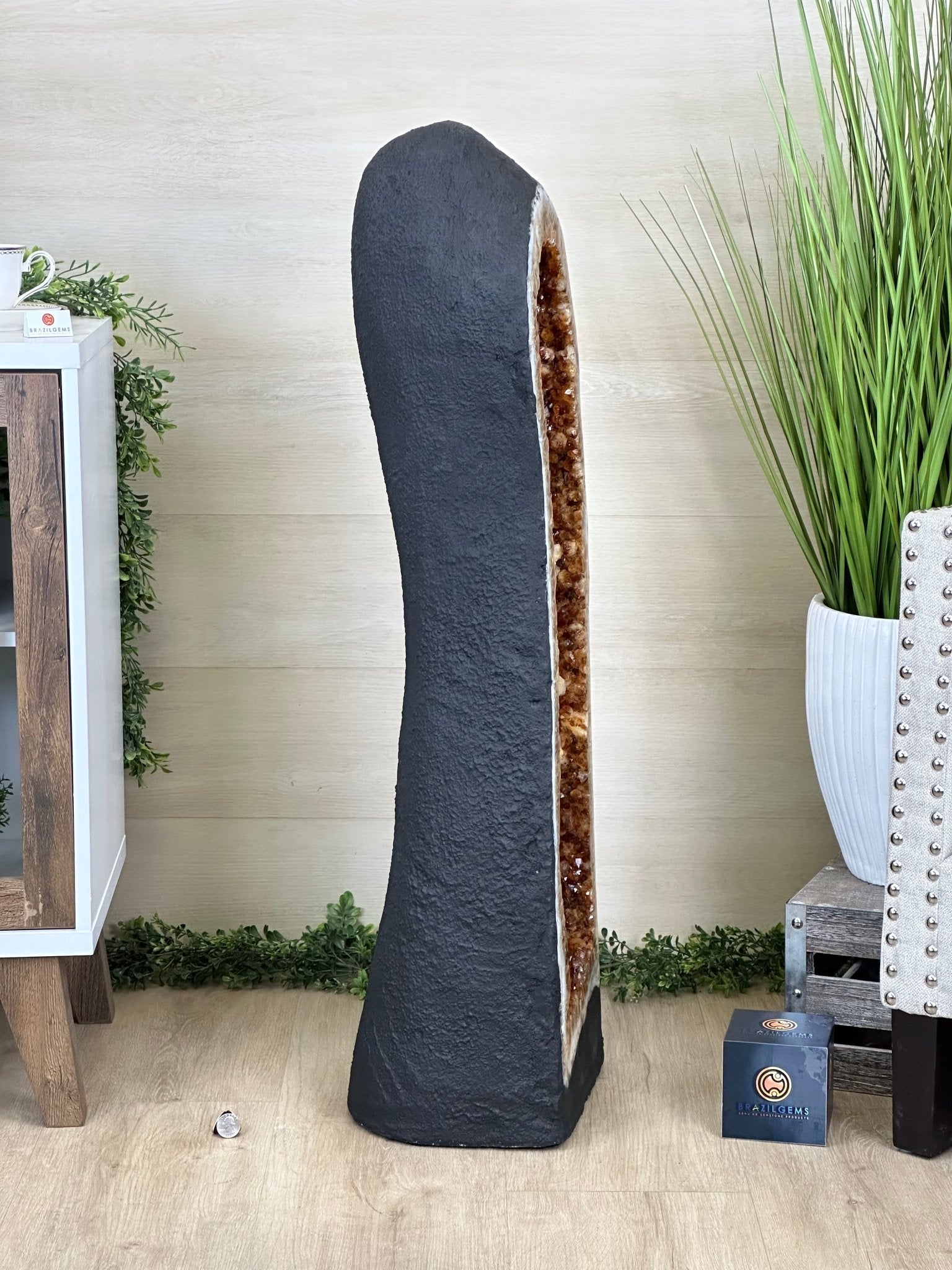 Large Super Quality Citrine Cathedral, 149.9 lbs & 39.6" Tall #5603 - 0407 - Brazil GemsBrazil GemsLarge Super Quality Citrine Cathedral, 149.9 lbs & 39.6" Tall #5603 - 0407Cathedrals5603 - 0407